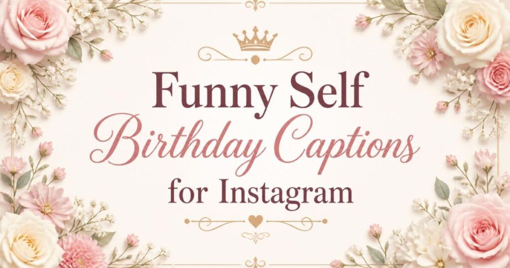 Funny Self Birthday Captions for Instagram