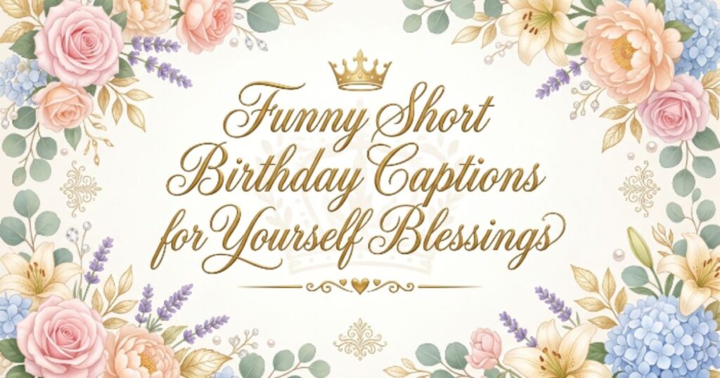 Funny Short Birthday Captions for Yourself Blessings