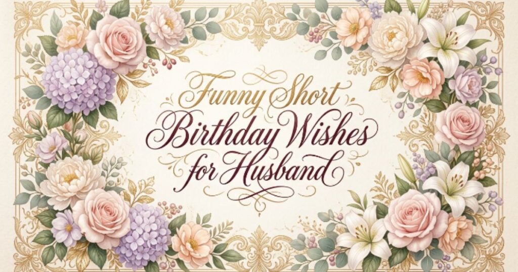 Funny Short Birthday Wishes for Husband
