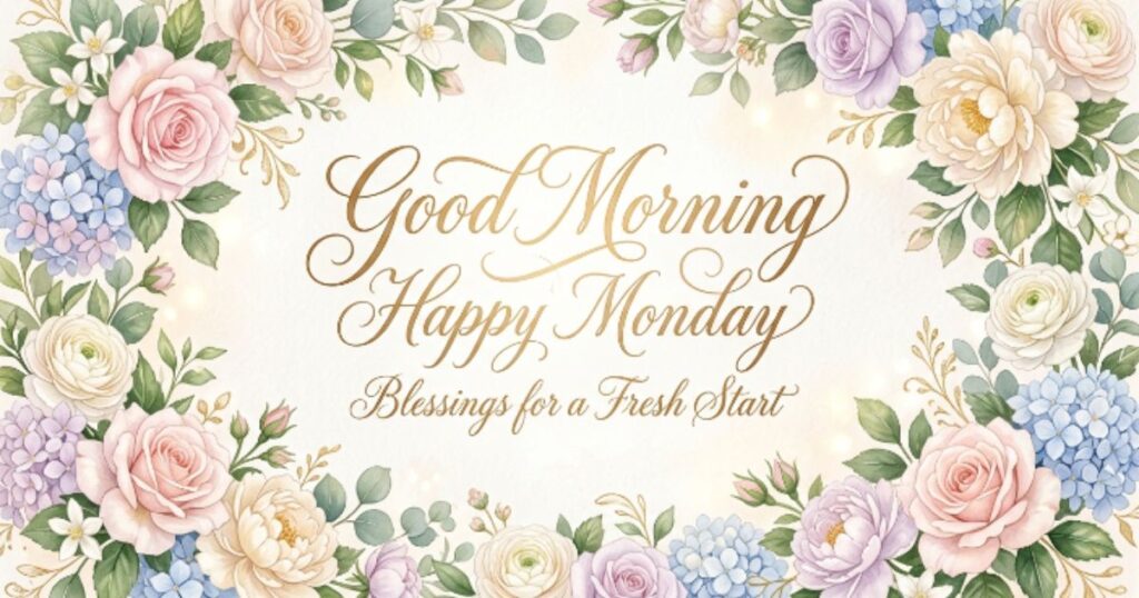 Good Morning Happy Monday Blessings for a Fresh Start