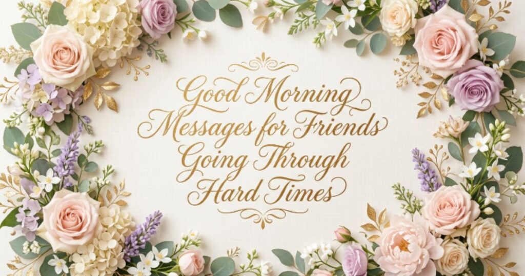 Good Morning Messages for Friends Going Through Hard Times