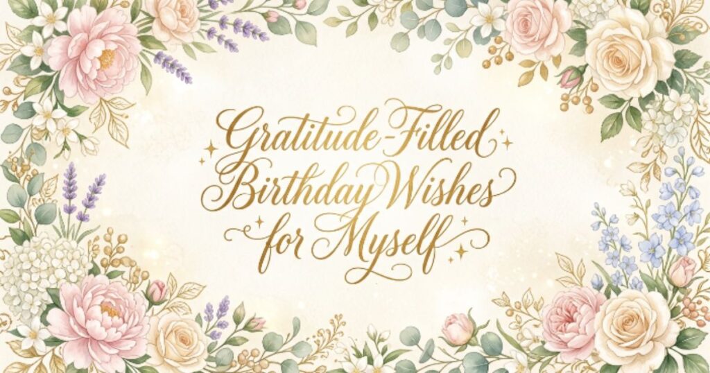 Gratitude-Filled Birthday Wishes for Myself
