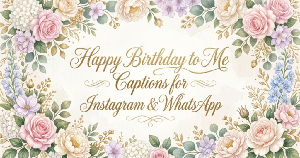 Happy Birthday to Me Captions for Instagram & WhatsApp
