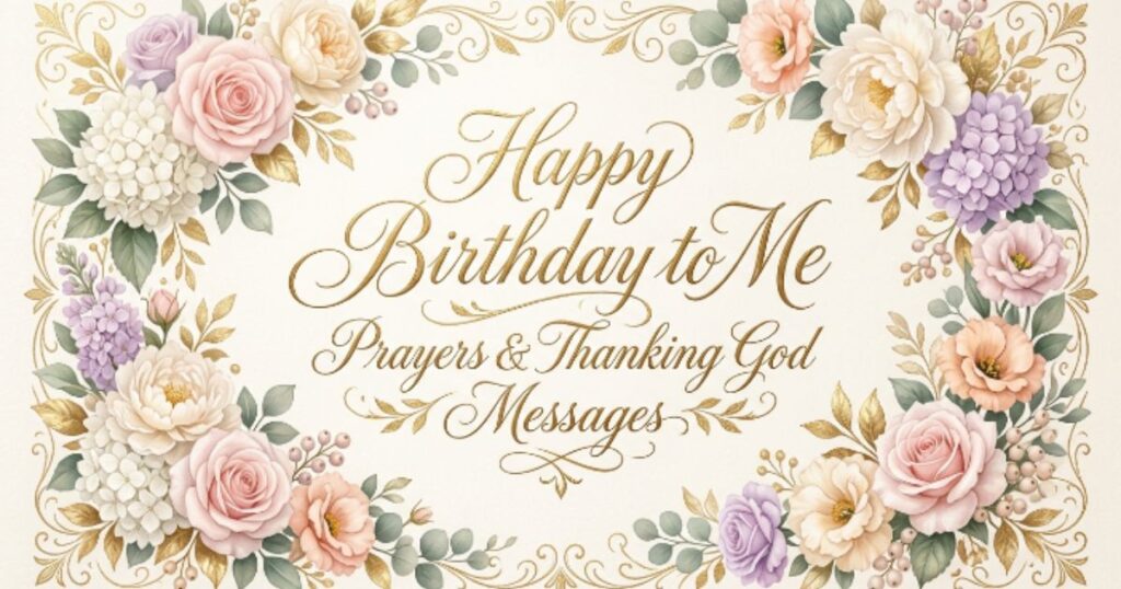 Happy Birthday to Me Prayers & Thanking God Messages