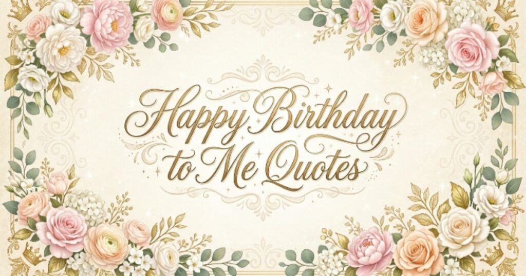 Happy Birthday to Me Quotes