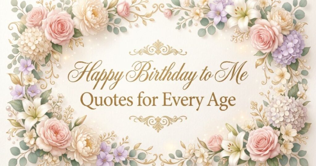 Happy Birthday to Me Quotes for Every Age