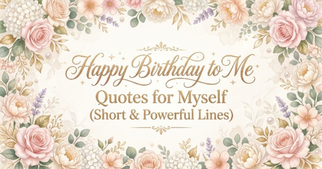 Happy Birthday to Me Quotes for Myself (Short & Powerful Lines)