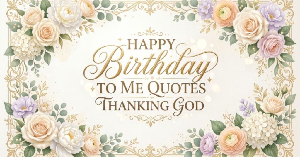 Happy Birthday to Me Quotes Thanking God