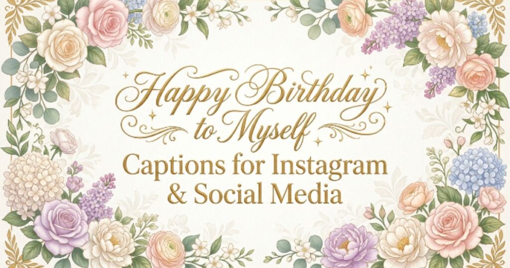 Happy Birthday to Myself Captions for Instagram & Social Media