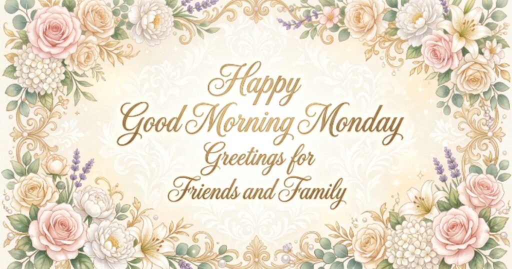 Happy Good Morning Monday Greetings for Friends and Family
