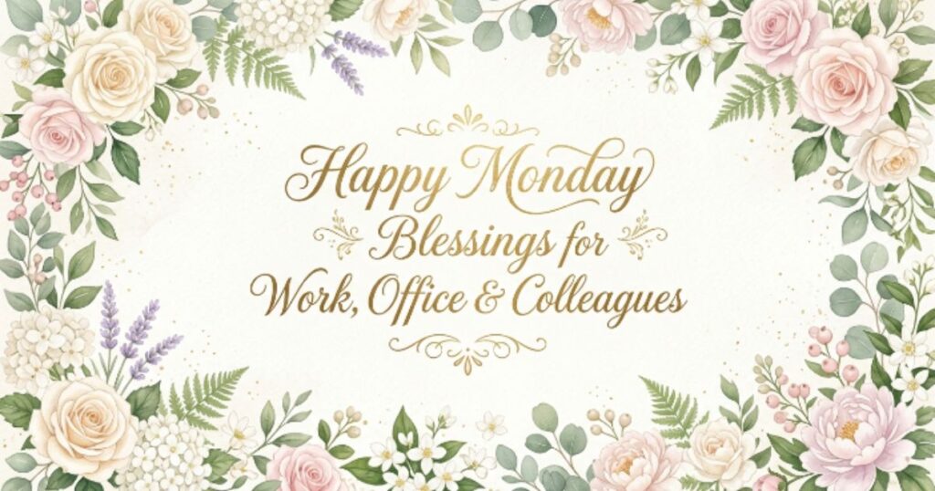 Happy Monday Blessings for Work, Office & Colleagues