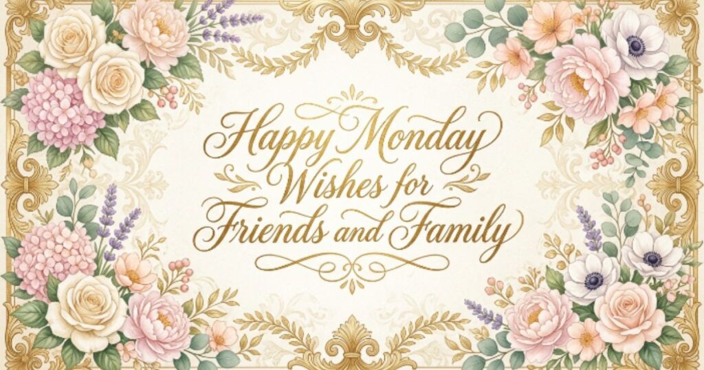 Happy Monday Wishes for Friends and Family