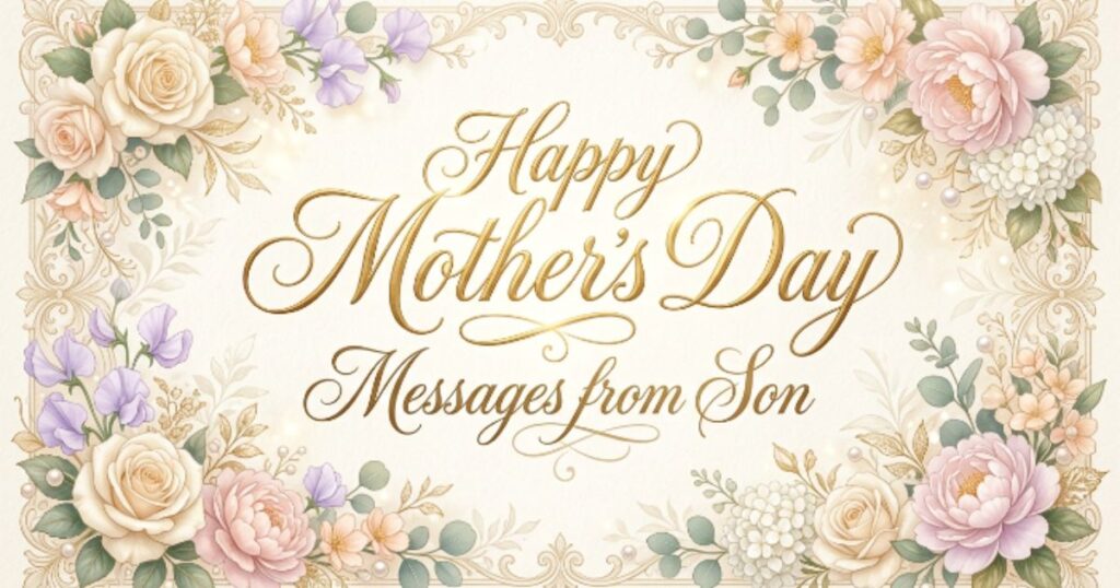 Happy Mother’s Day Messages from Son