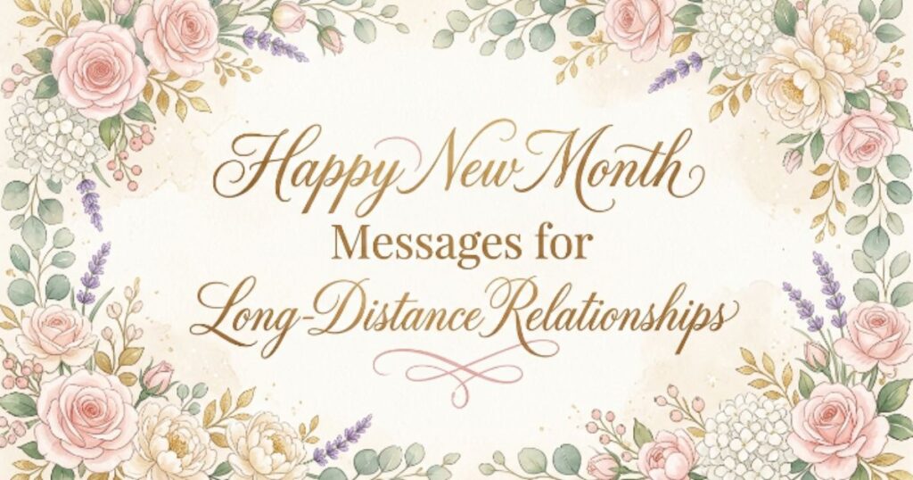 Happy New Month Messages for Long-Distance Relationships