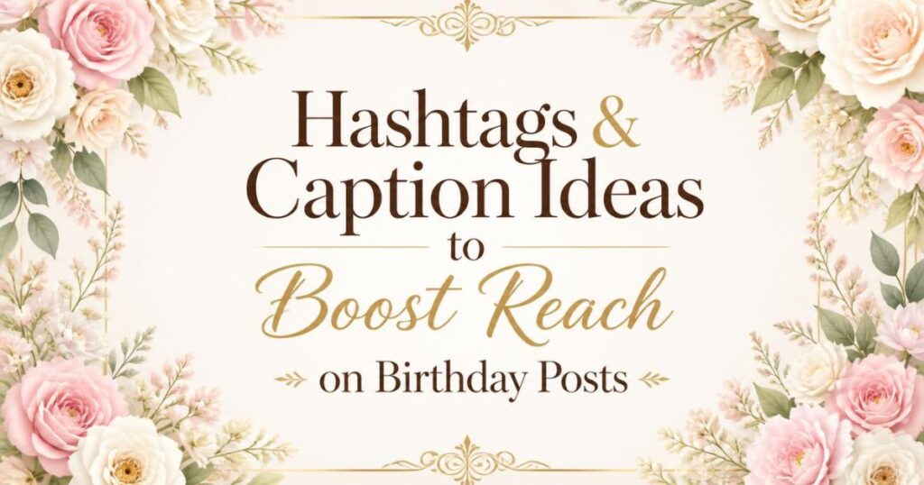 Hashtags & Caption Ideas to Boost Reach on Birthday Posts