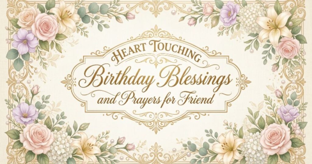 Heart Touching Birthday Blessings and Prayers for Friend