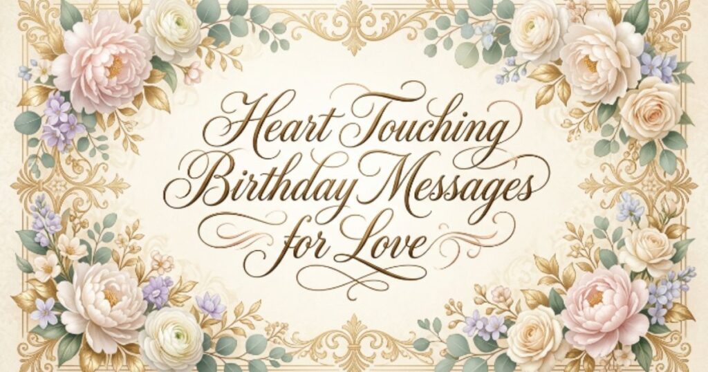Heart Touching Birthday Messages for Love