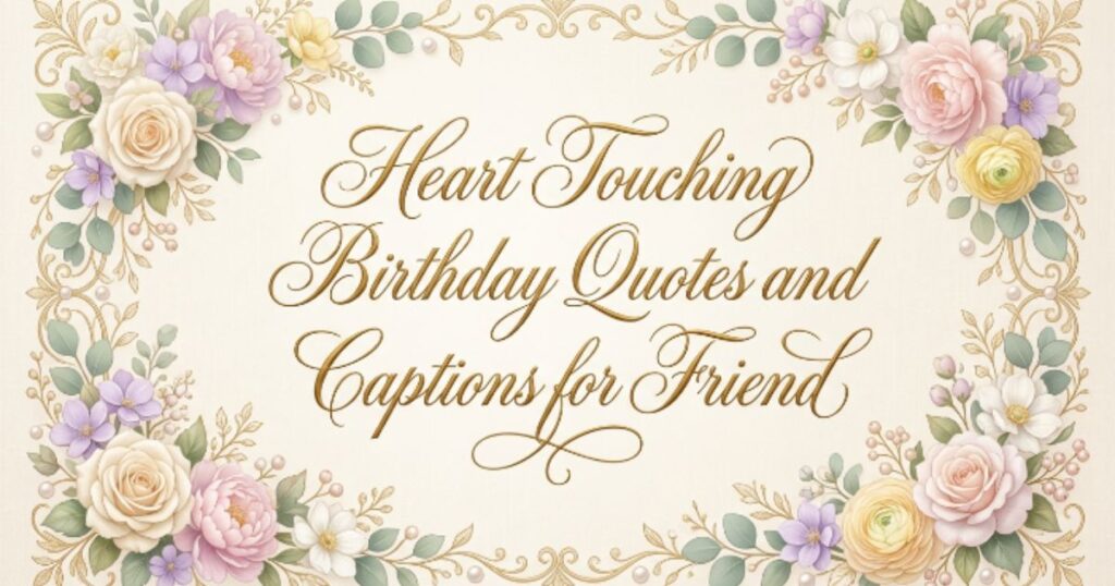 Heart Touching Birthday Quotes and Captions for Friend