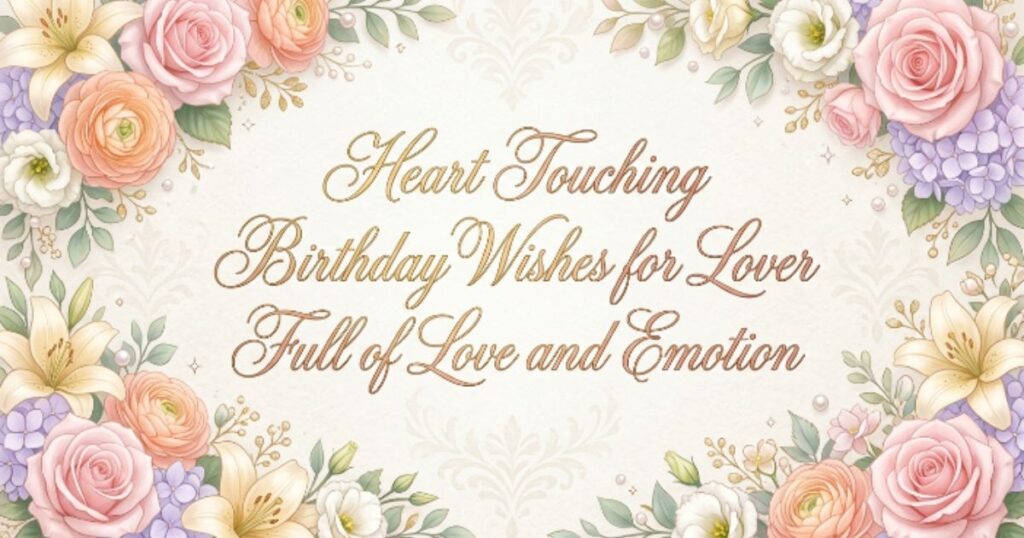 Heart Touching Birthday Wishes for Lover Full of Love and Emotion