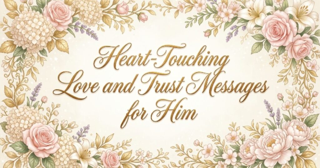Heart-Touching Love and Trust Messages for Him