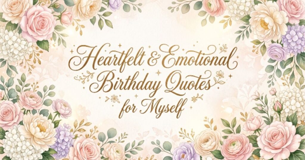 Heartfelt & Emotional Birthday Quotes for Myself