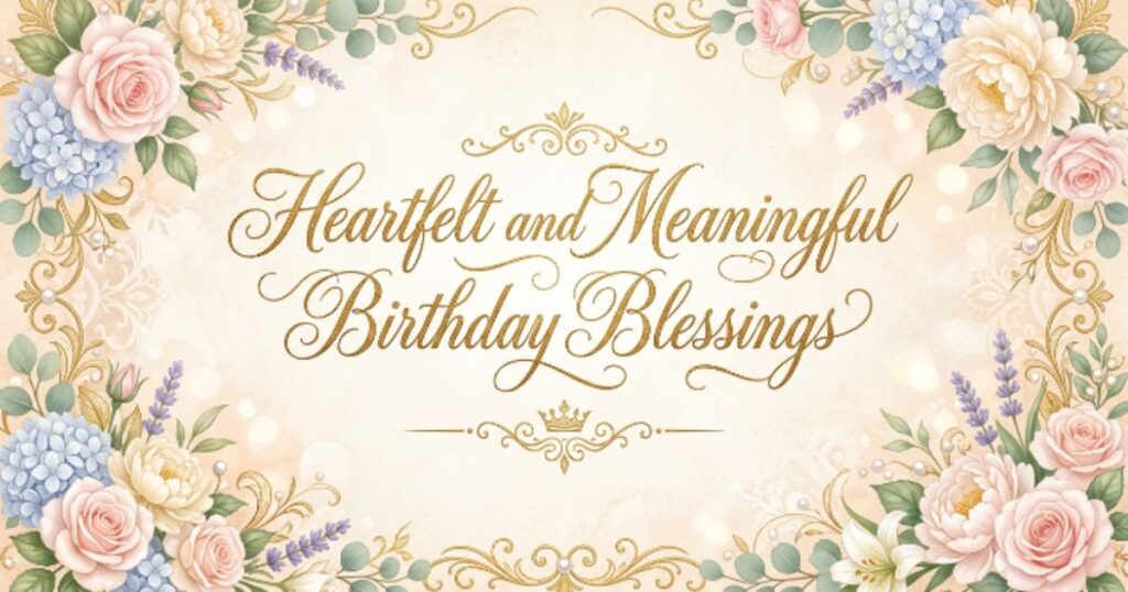 Heartfelt and Meaningful Birthday Blessings