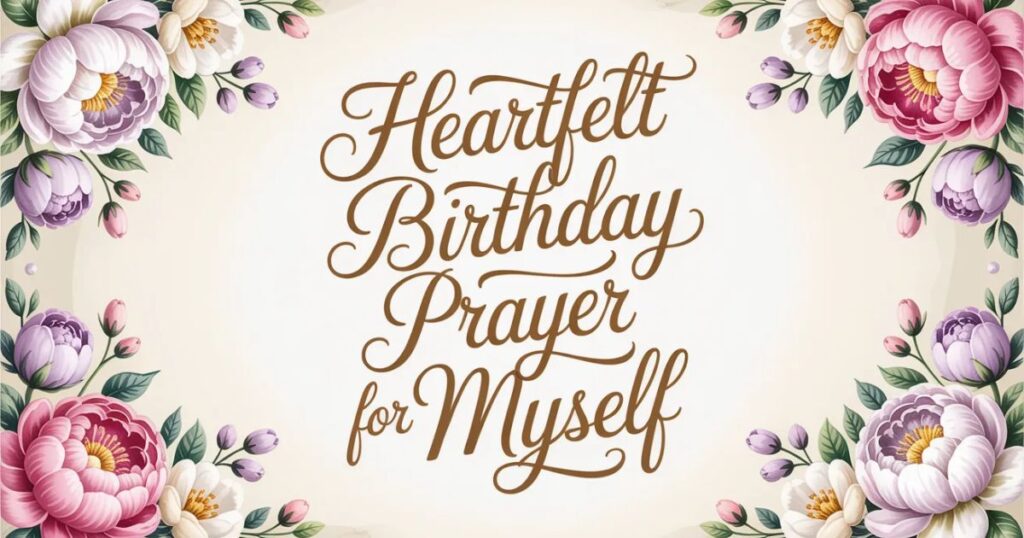 Heartfelt Birthday Prayer for Myself
