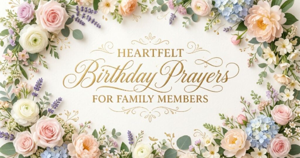 Heartfelt Birthday Prayers for Family Members