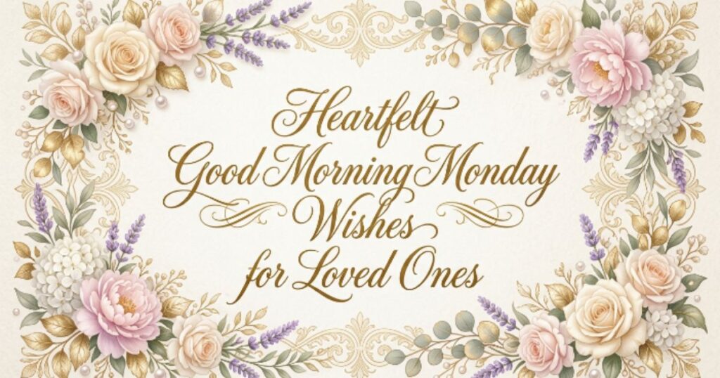 Heartfelt Good Morning Monday Wishes for Loved Ones