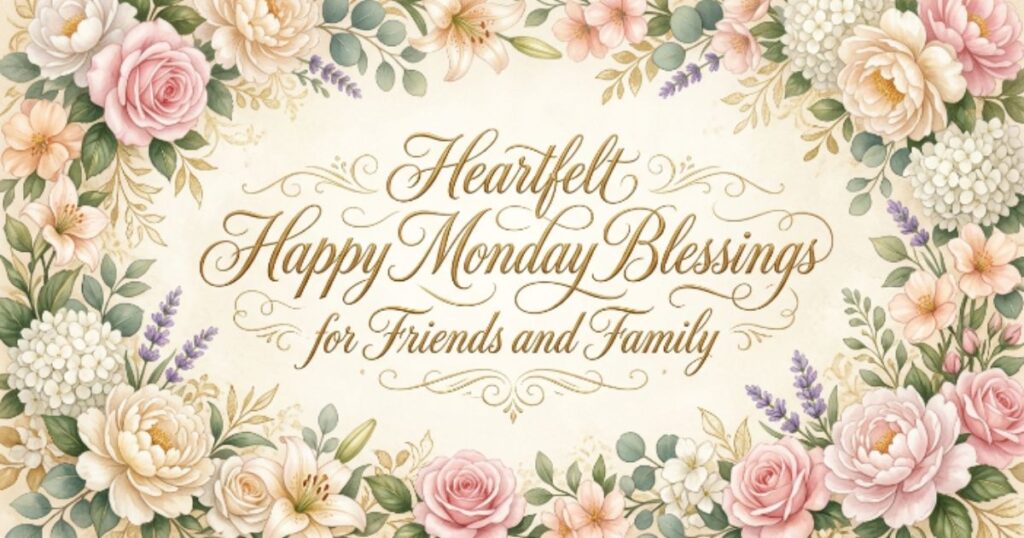 Heartfelt Happy Monday Blessings for Friends and Family