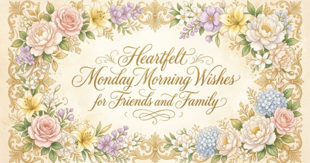 Heartfelt Monday Morning Wishes for Friends and Family