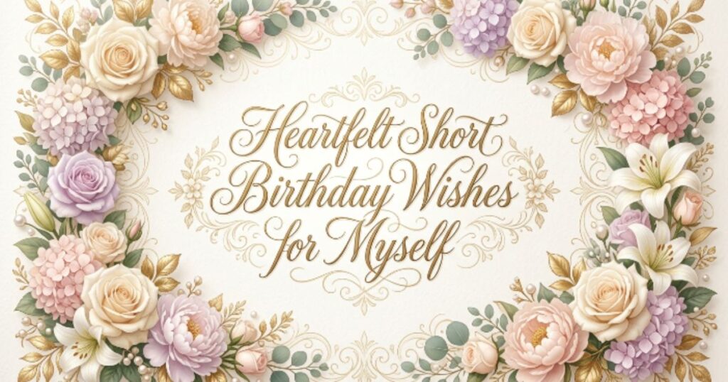 Heartfelt Short Birthday Wishes for Myself