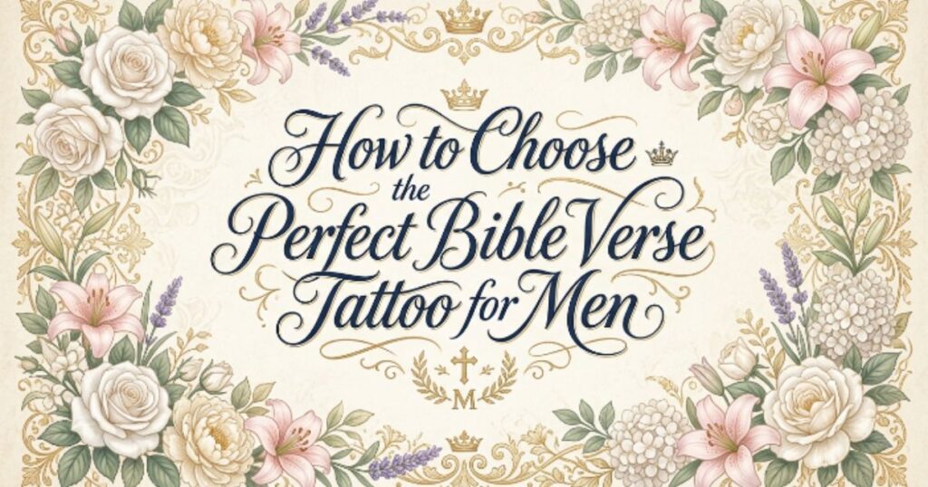 How to Choose the Perfect Bible Verse Tattoo for Men