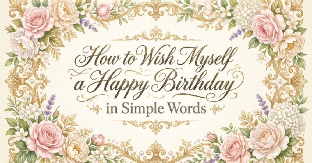How to Wish Myself a Happy Birthday in Simple Words