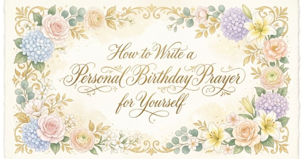 How to Write a Personal Birthday Prayer for Yourself