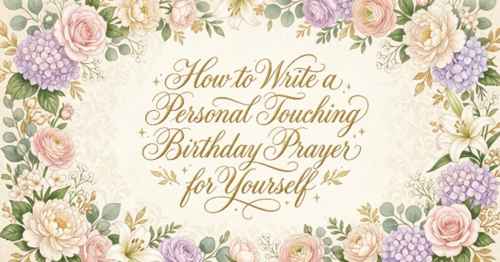 How to Write a Personal Touching Birthday Prayer for Yourself