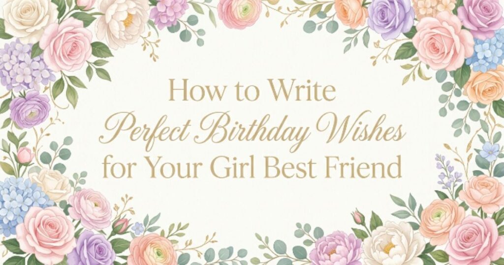How to Write Perfect Birthday Wishes for Your Girl Best Friend