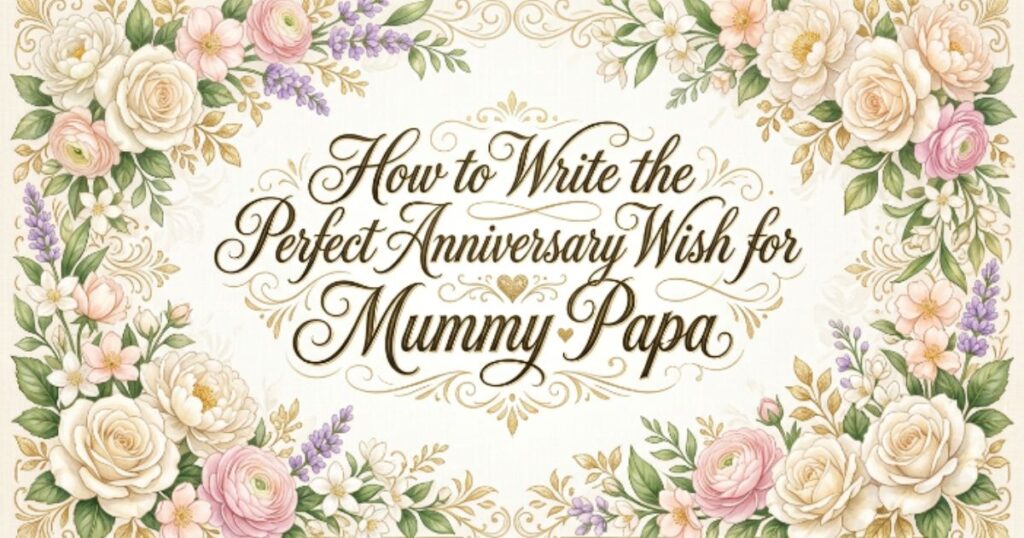 How to Write the Perfect Anniversary Wish for Mummy Papa