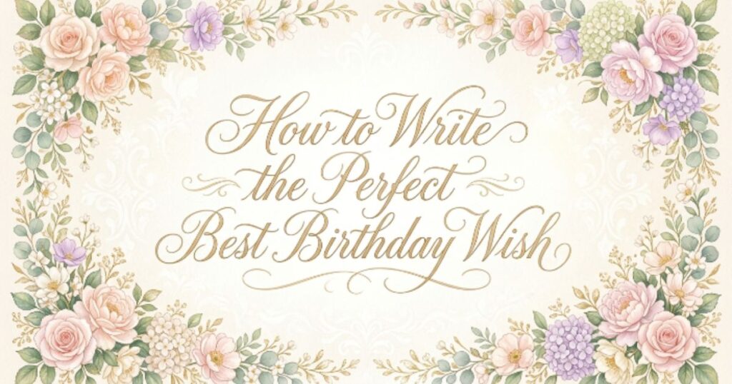 How to Write the Perfect Best Birthday Wish
