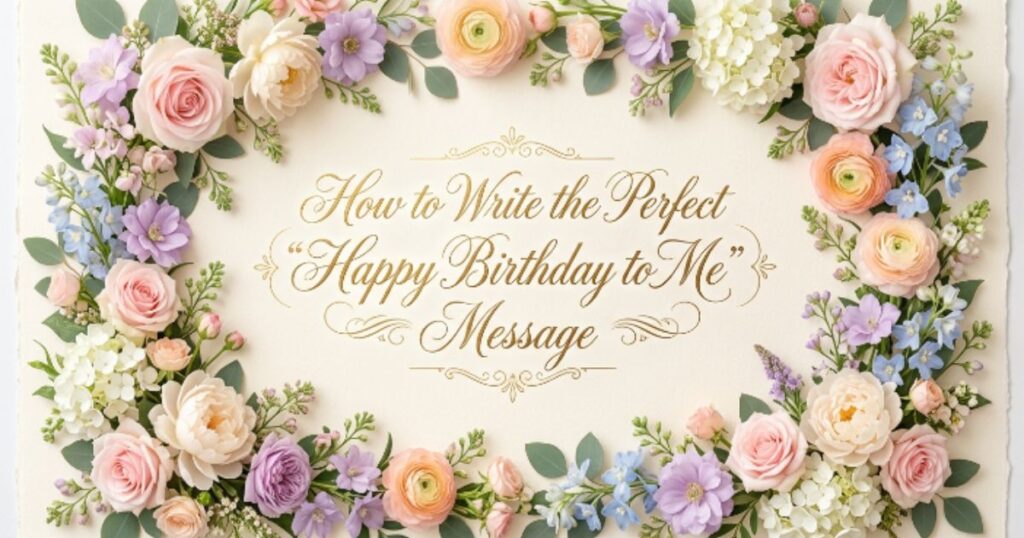 How to Write the Perfect “Happy Birthday to Me” Message