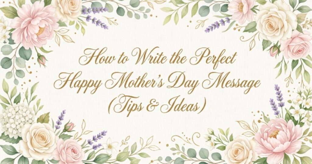 How to Write the Perfect Happy Mother’s Day Message (Tips & Ideas)