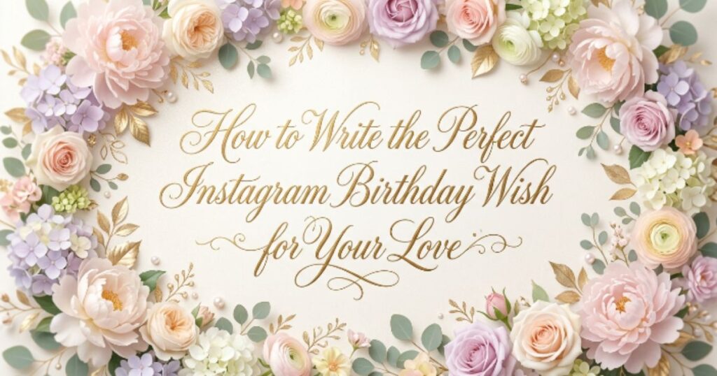 How to Write the Perfect Instagram Birthday Wish for Your Love