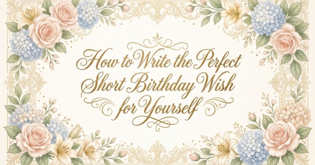 How to Write the Perfect Short Birthday Wish for Yourself