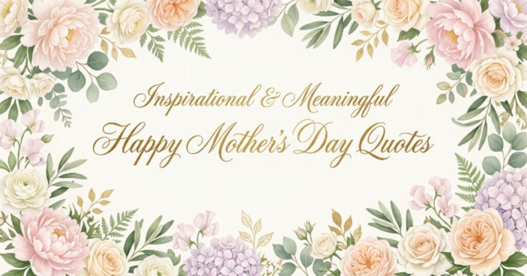 Inspirational & Meaningful Happy Mother’s Day Quotes