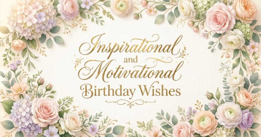Inspirational and Motivational Birthday Wishes