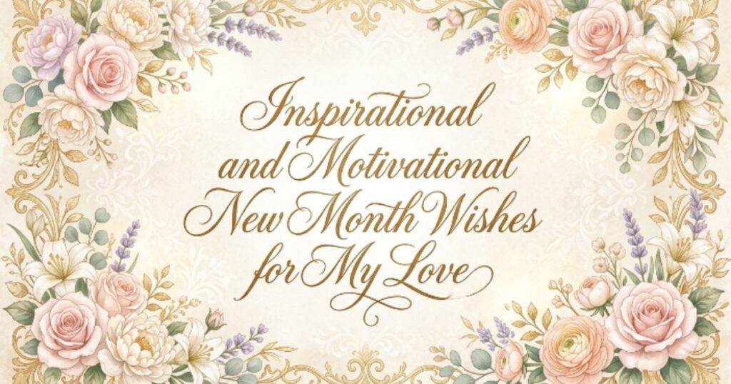 Inspirational and Motivational New Month Wishes for My Love