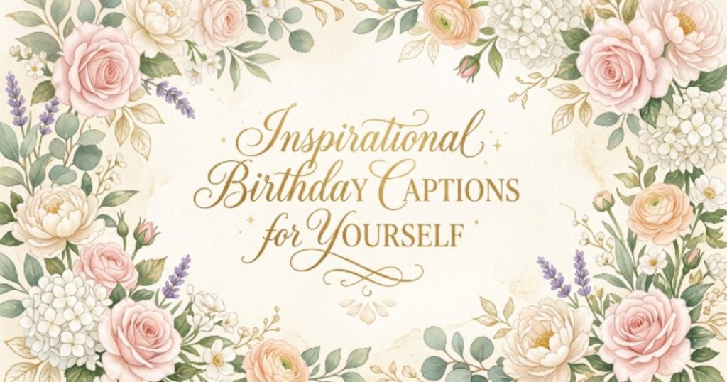 Inspirational Birthday Captions for Yourself