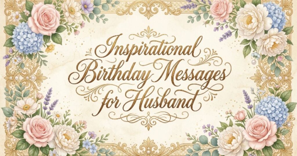 Inspirational Birthday Messages for Husband