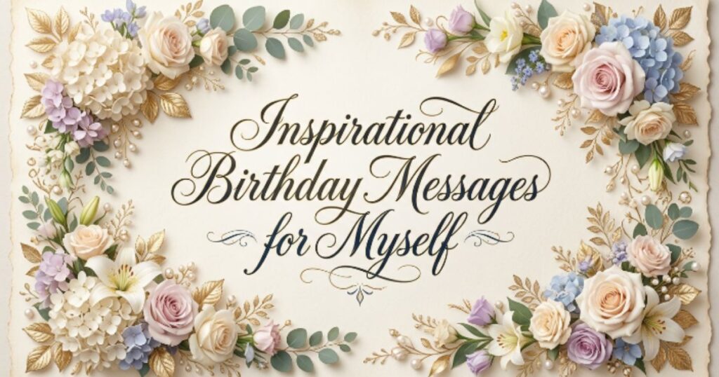 Inspirational Birthday Messages for Myself