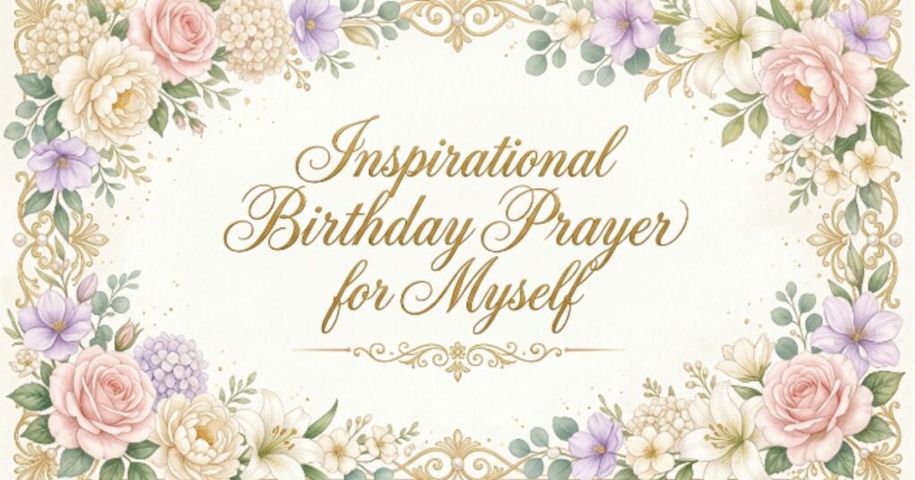 Inspirational Birthday Prayer for Myself
